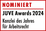 JUVE Awards 2024 Logo Nominierte Arbeitsrecht